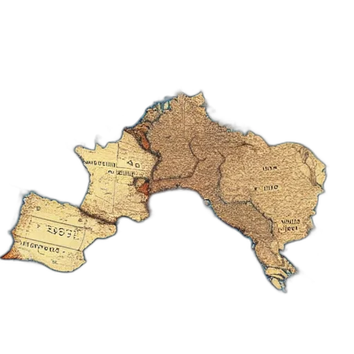 crown, earth tones, golden, mercator transparent PNG cut-out