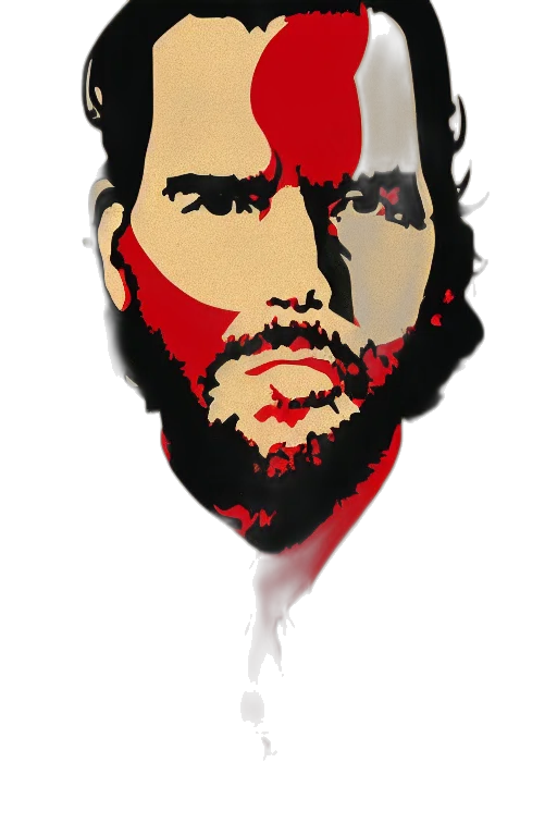 face, mask, hair, jacket, pixel art, comic book art, cartoon, photorealistic transparent PNG cut-out