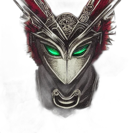 mask, dragon, face, creature transparent PNG cut-out