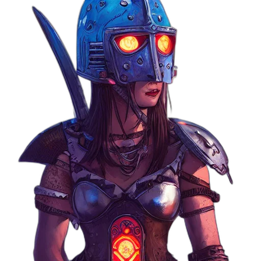 robot, mask, face, weapon transparent PNG cut-out
