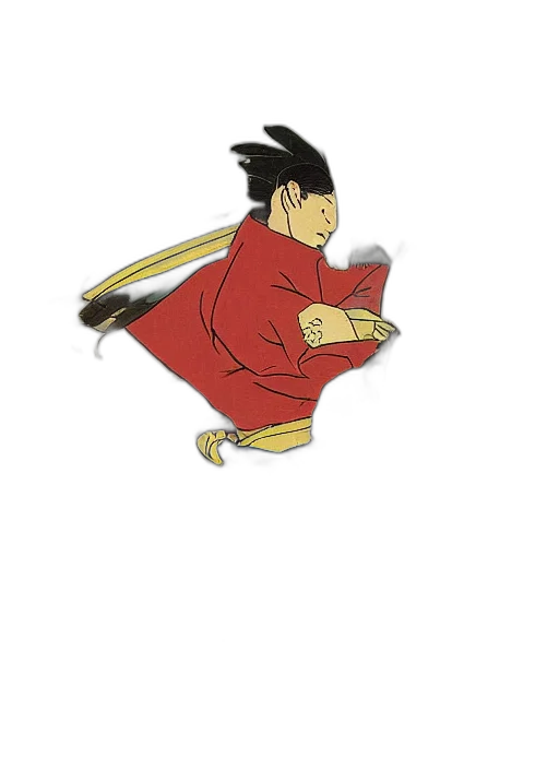 jacket, dragon, staff, concept art, comic book art, cartoon, anime, red transparent PNG cut-out