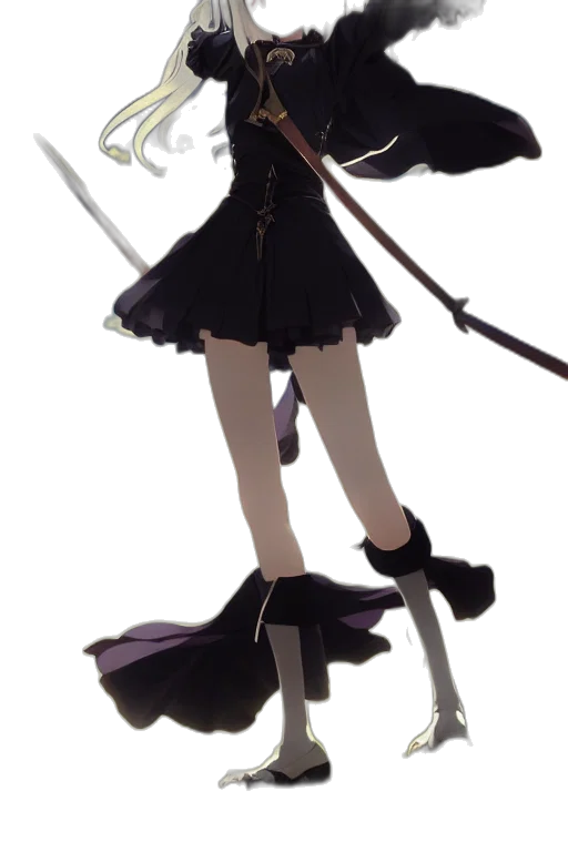 staff, sword, weapon, dress transparent PNG cut-out