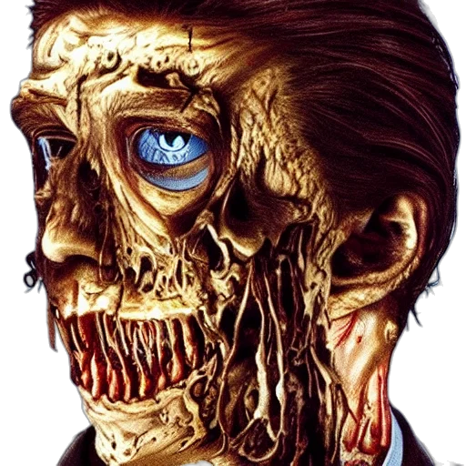 face, mask, robot, creature, photorealistic, comic book art, concept art, cyberpunk transparent PNG cut-out