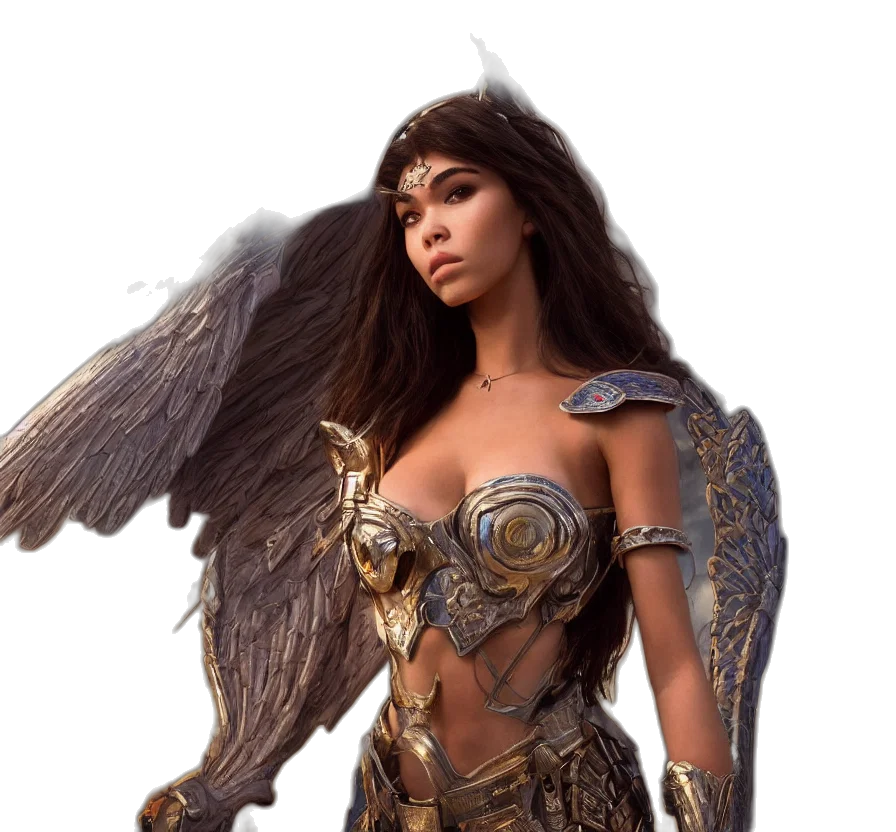 fantasy art, concept art, comic book art, photorealistic transparent PNG cut-out