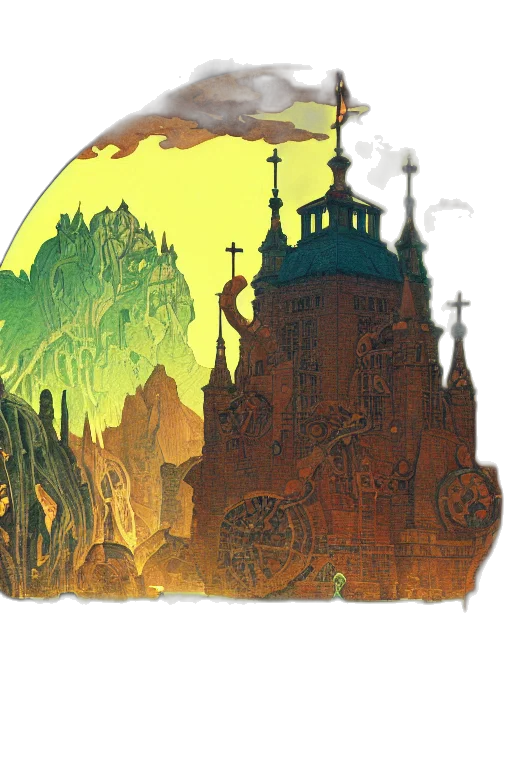 concept art, fantasy art, watercolor, pixel art transparent PNG cut-out