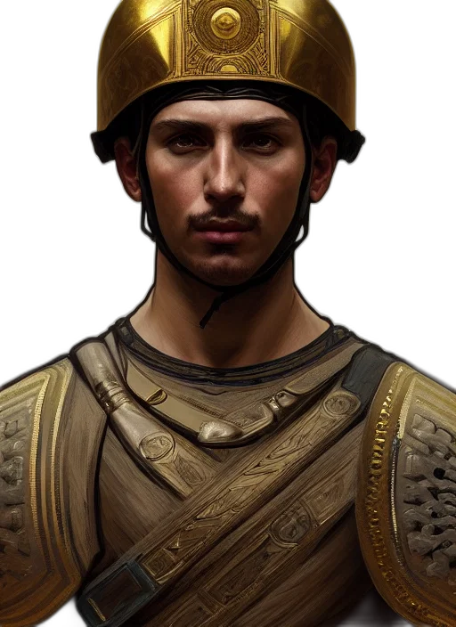 face, staff, hat, photorealistic transparent PNG cut-out