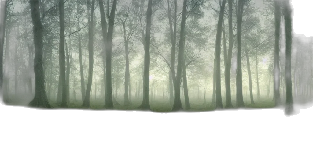 tree, concept art, photorealistic, 3d render, fantasy art, fog, forest, snow transparent PNG cut-out