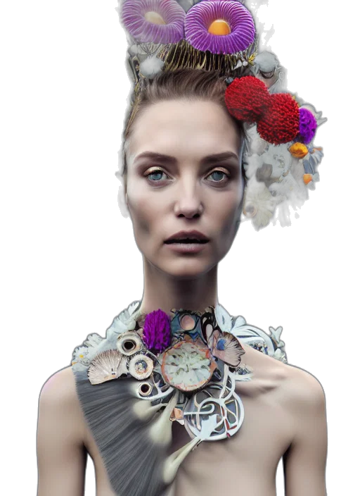 jewelry, crown, face, photorealistic transparent PNG cut-out