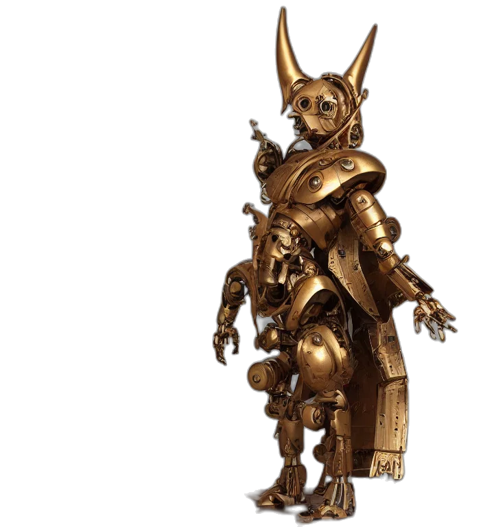 robot, dragon, jewelry, concept art, 3d render, fantasy art, octane, render transparent PNG cut-out