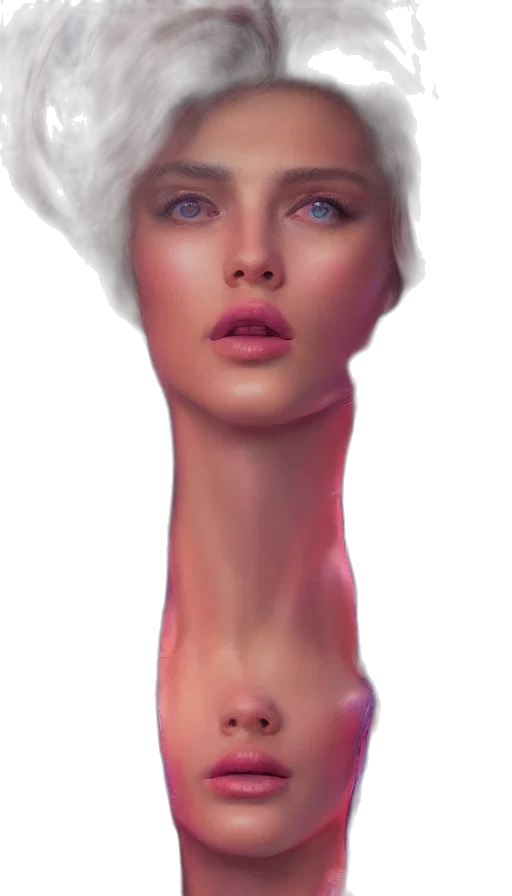 face, hair, hat, crown transparent PNG cut-out