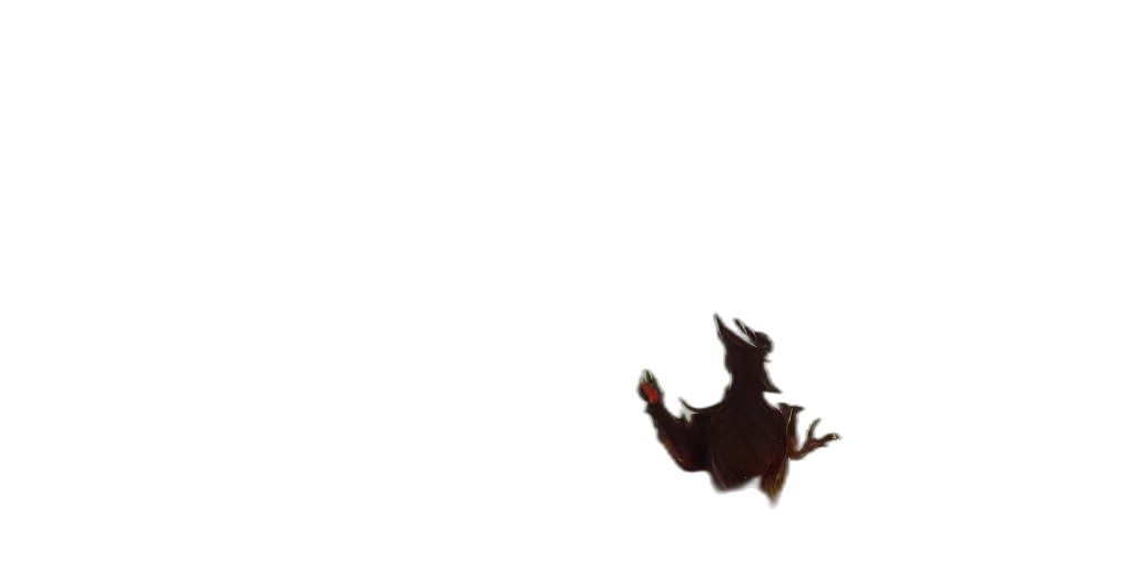 dragon, creature, animal, hair transparent PNG cut-out