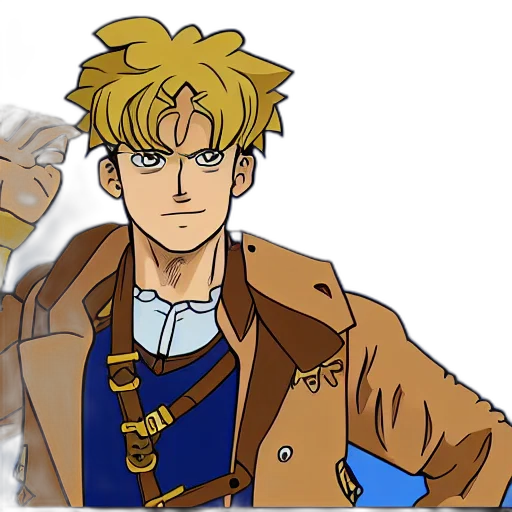 jacket, staff, anime, cartoon transparent PNG cut-out