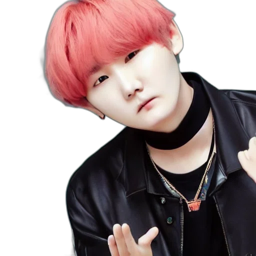 jewelry, hair, creature, face, photorealistic, red, yoongi, nyap transparent PNG cut-out