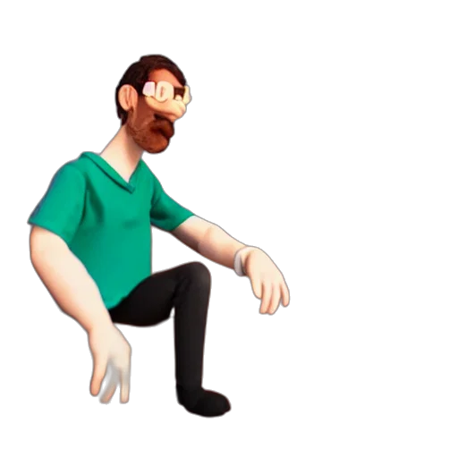 staff, robot, creature, jacket transparent PNG cut-out