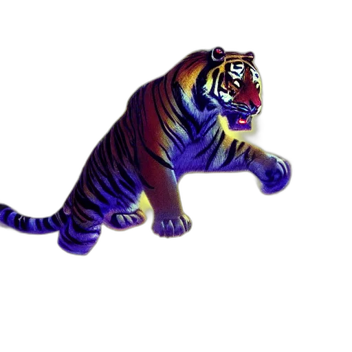 animal, creature, staff, 3d render, concept art, pixel art, photorealistic, tiger transparent PNG cut-out