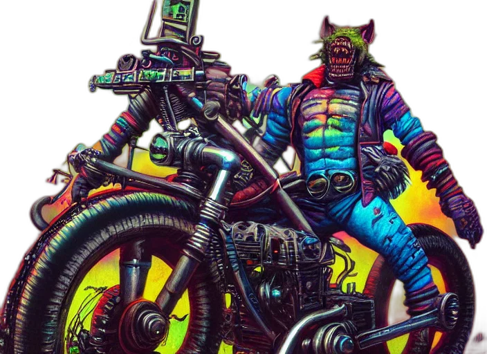 jacket, cyberpunk, comic book art, concept art transparent PNG cut-out