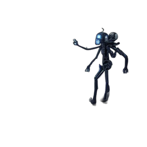 robot, creature, staff, animal transparent PNG cut-out