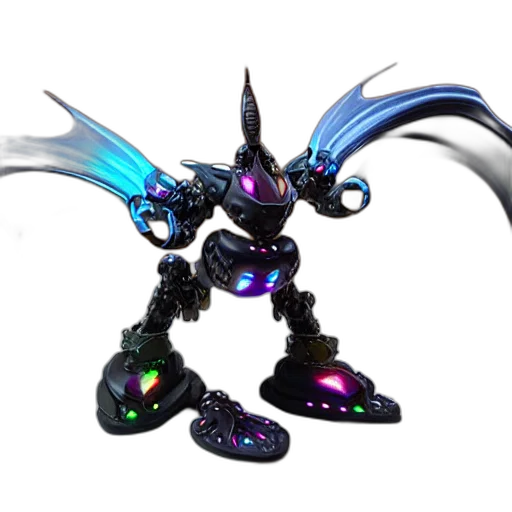 robot, weapon, dragon, staff transparent PNG cut-out