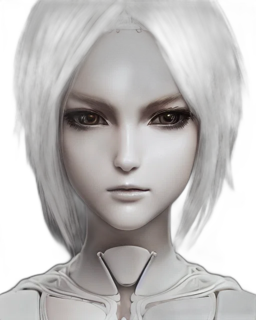 face, robot, mask, staff, 3d render, fantasy art, concept art, photorealistic transparent PNG cut-out