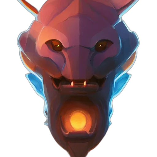 mask, dragon, face, creature transparent PNG cut-out