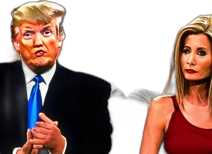 film, still, donald, trump, show, friends transparent PNG cut-out