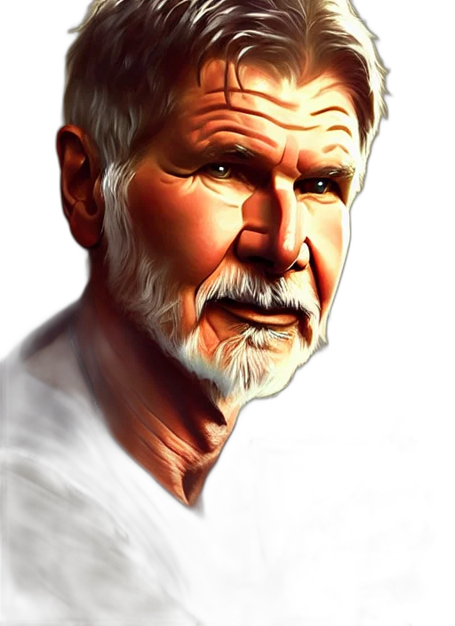 face, photorealistic, comic book art, oil painting transparent PNG cut-out