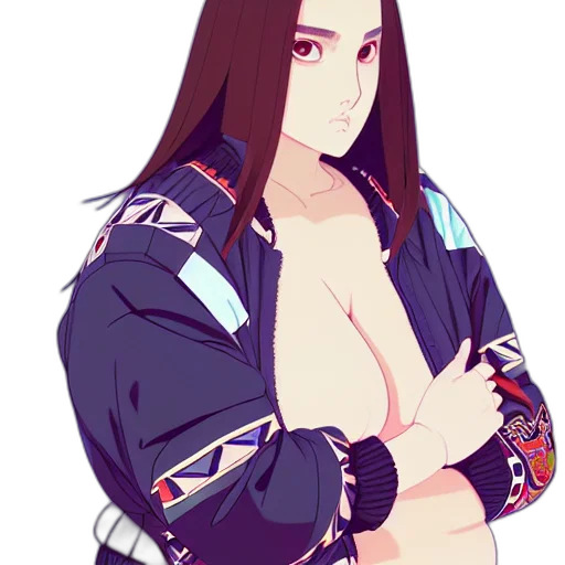 jacket, pixel art, cyberpunk, anime transparent PNG cut-out