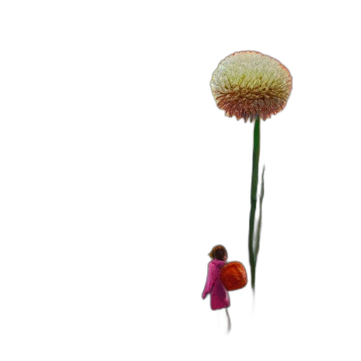 flower, staff, umbrella, crown, 3d render, photorealistic, concept art, pixel art transparent PNG cut-out