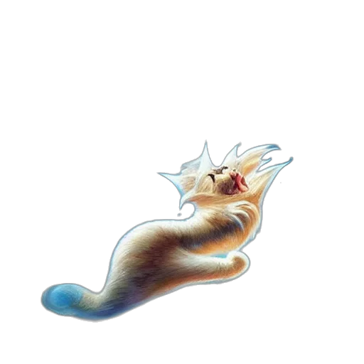 creature, hair, animal, staff, concept art, watercolor, 3d render, photorealistic transparent PNG cut-out