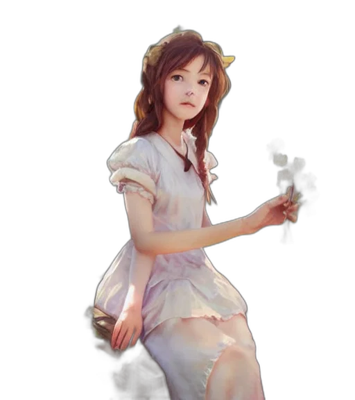 dress, staff, robot, weapon transparent PNG cut-out