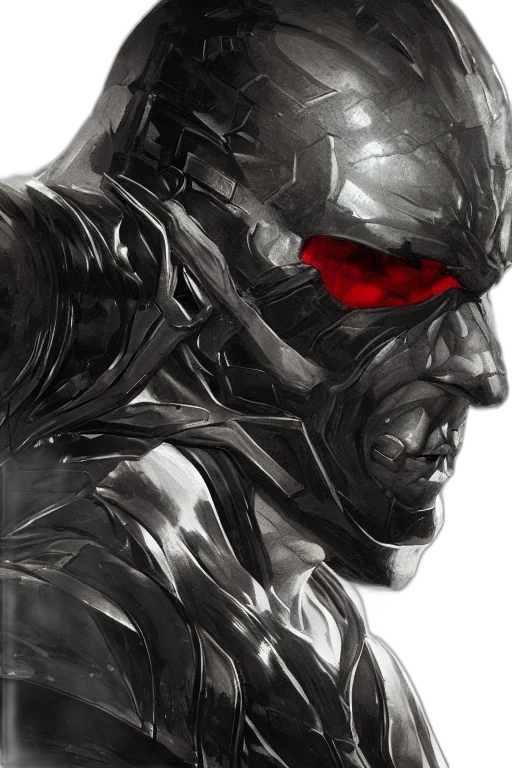 mask, face, comic book art, concept art, fantasy art, photorealistic, red, portrait transparent PNG cut-out