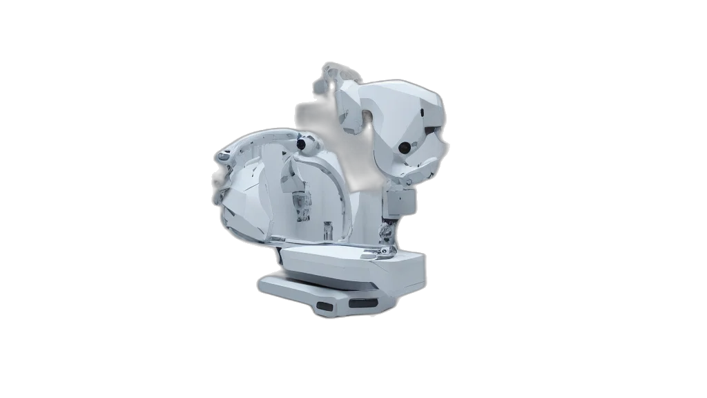 robot, 3d render, three, large, white, glossy, cybernetic, symbiosis transparent PNG cut-out