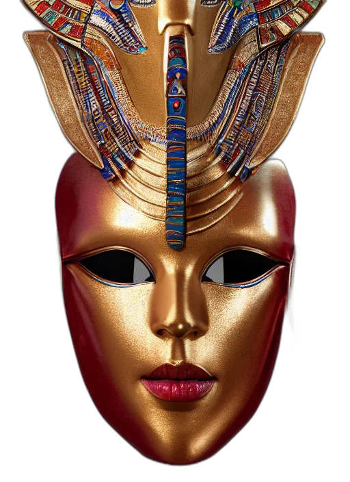 mask, jewelry, crown, face transparent PNG cut-out