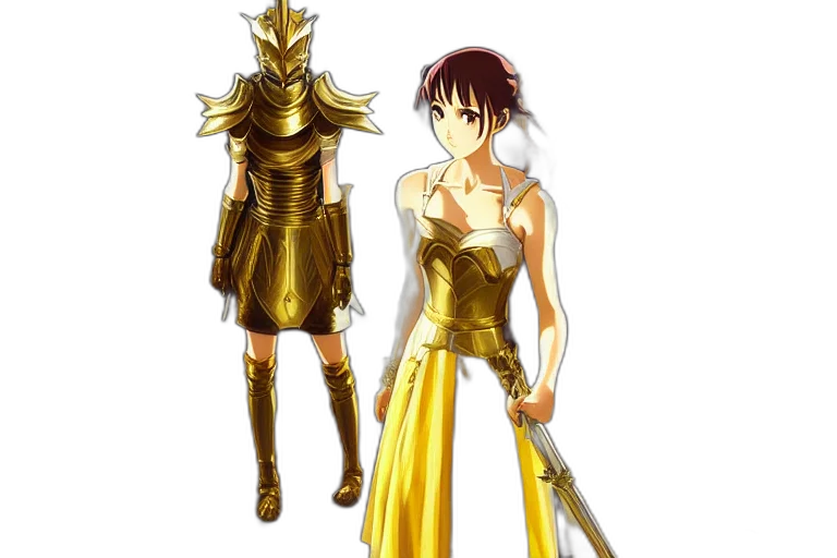 sword, dress, weapon, concept art transparent PNG cut-out