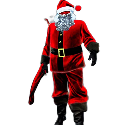 staff, concept art, 3d render, captain, price, santa, claus, call transparent PNG cut-out
