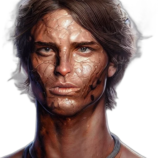 face, mask, photorealistic, fantasy art transparent PNG cut-out