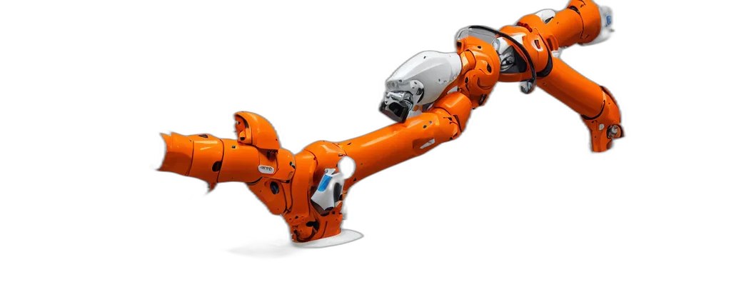 robot, weapon, concept art, 3d render, close, small, boxy, kuka transparent PNG cut-out
