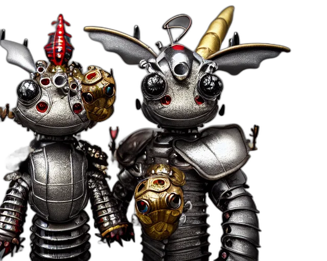 robot, mask, concept art, 3d render transparent PNG cut-out