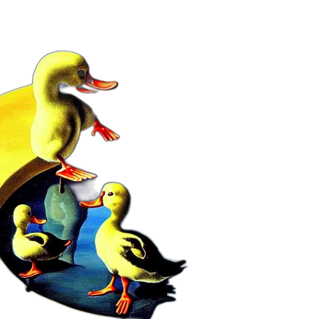 animal, 3d render, oil painting, photorealistic transparent PNG cut-out