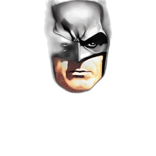 mask, face, comic book art, concept art, 3d render, photorealistic, batman, vampire transparent PNG cut-out