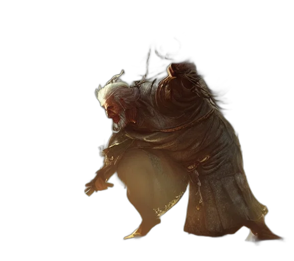 creature, dragon, mask, staff transparent PNG cut-out