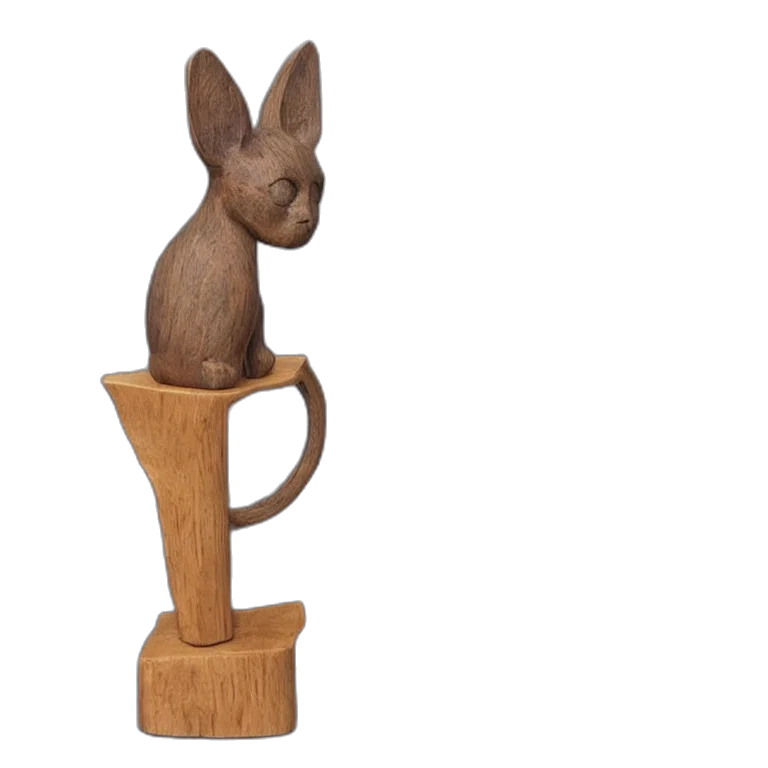 staff, furniture, 3d render, realistic, wooden, sculpture, art, toys transparent PNG cut-out