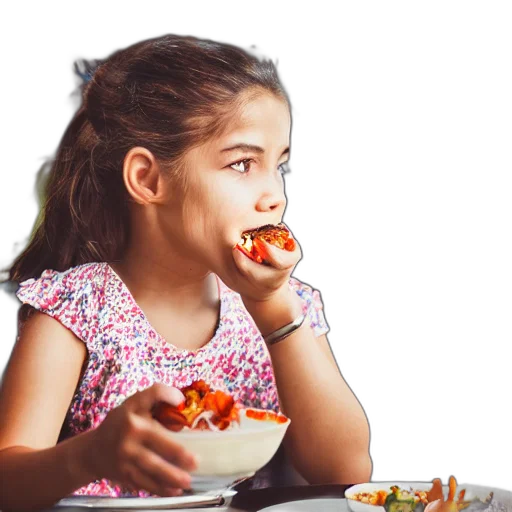 food, photorealistic, photography, girl transparent PNG cut-out