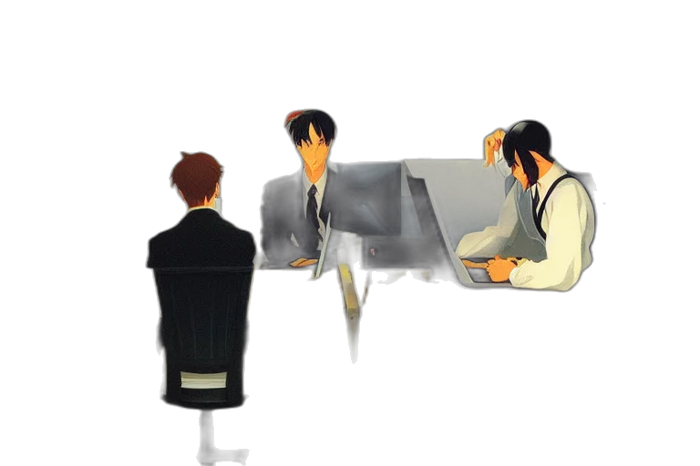staff, jacket, furniture, concept art transparent PNG cut-out