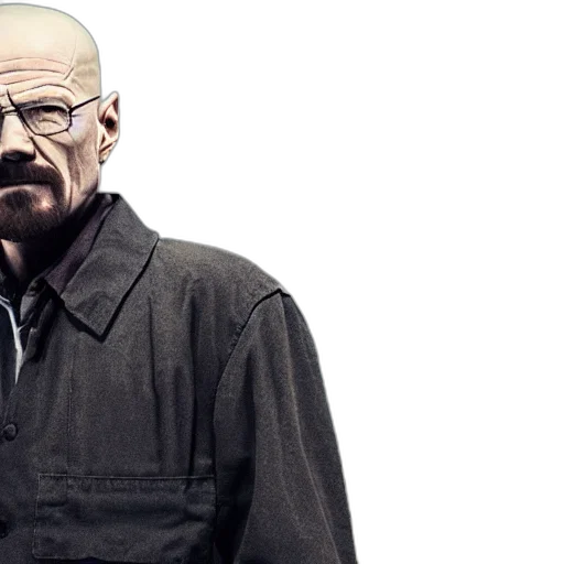 jacket, face, photorealistic, concept art, cyberpunk, comic book art, walter, white transparent PNG cut-out
