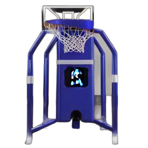 3d render, basketball, machine transparent PNG cut-out