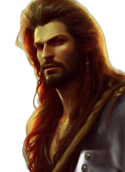 fantasy art, concept art, photorealistic, oil painting, golden, portrait, painting, years transparent PNG cut-out