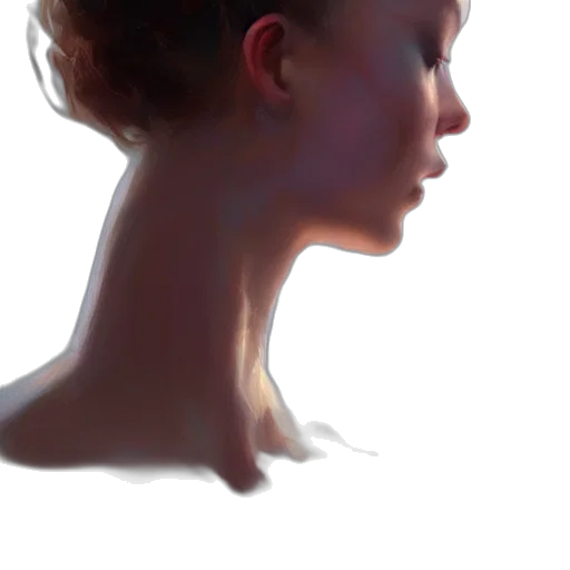 face, crown, jewelry, hair, photorealistic, oil painting, concept art, 3d render transparent PNG cut-out