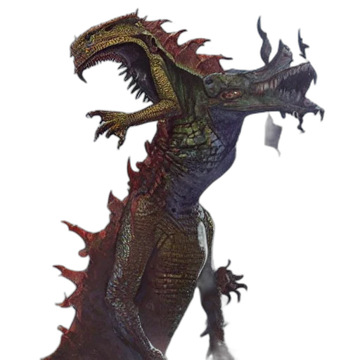 dragon, creature, animal, staff transparent PNG cut-out