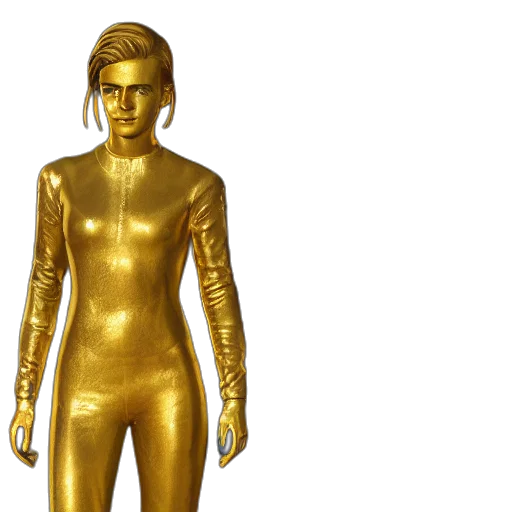 jewelry, concept art, 3d render, golden transparent PNG cut-out